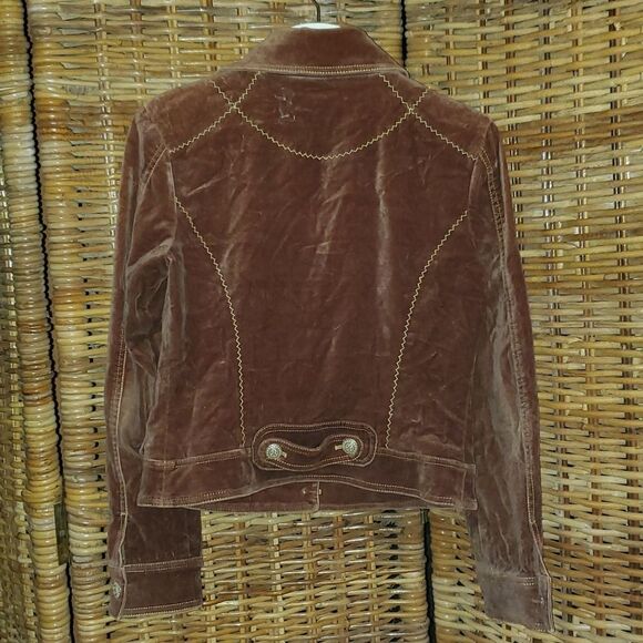 Cache Velour Brown Short Jacket M - Picture 8 of 14